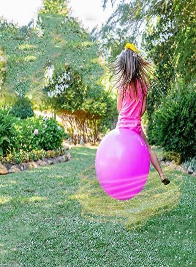 Mokshith Bouncy Ball for Kids Bouncy Balls for Toddlers, Inflatable Ball, Activity Toy, Garden Toy, Outdoor Bouncy Balls for Kids from 3 to 10 Years(65 cm) (Pink) - Image 4